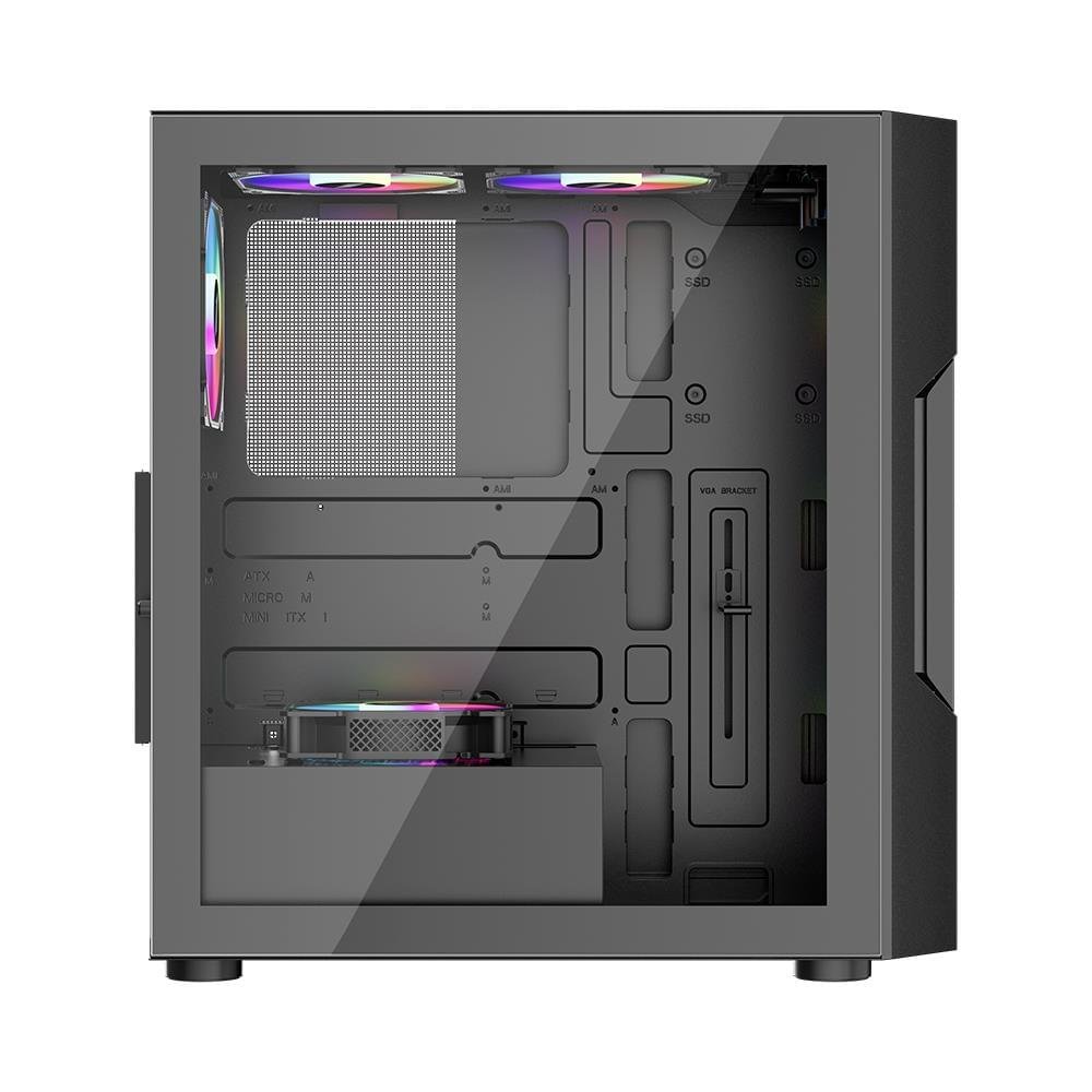 1st Player T7 ATX Gaming Case Black - Image 2