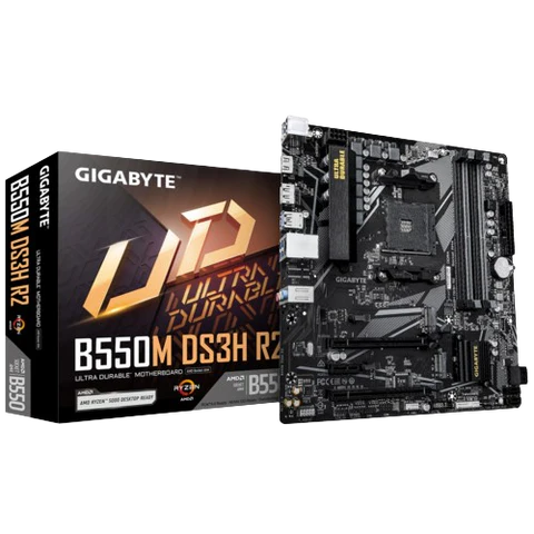 gigabyte-b550m-ds3h-r2-am4-micro-atx-motherboard Gigabyte B550M DS3H R2 Powerful AM4